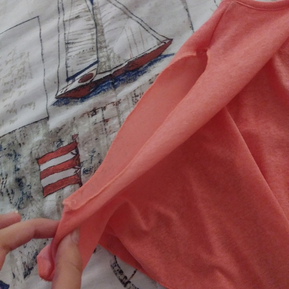 Pink Flowy Top with Shoulder Cutouts - Picture 5 of 14